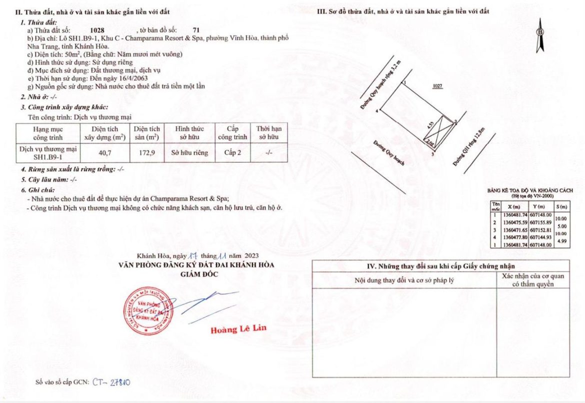 giấy chứng nhận Libera Nha Trang -2