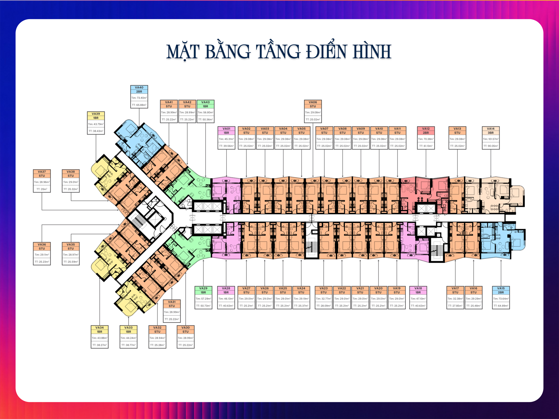 MẶT BẰNG ĐIỂN HÌNH ALORA NHA TRANG